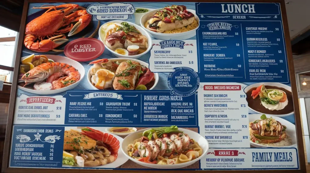 Red Lobster Lunch Menu with Price