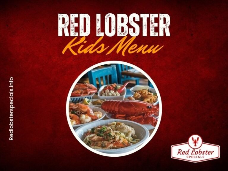 Red Lobster Kids Menu